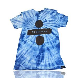 Ed Sheeran Divide Album Blue Tie Dye T-Shirt Unisex Size M